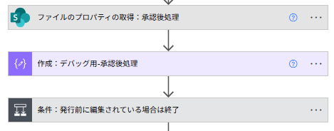Etagのチェック(承認後)